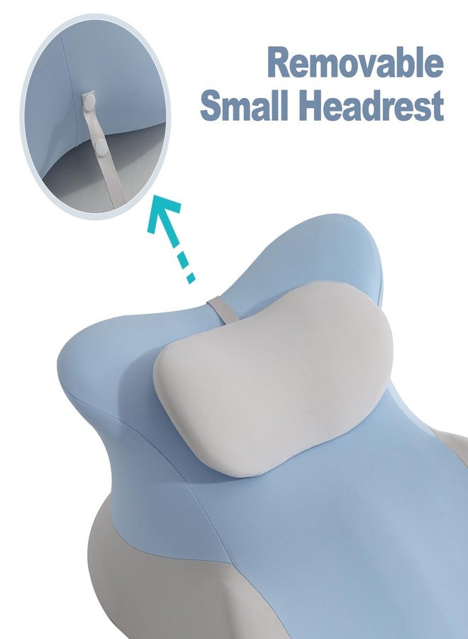 SheRest Adjustable Headrest Reading Pillow for Bed Adults - Memory Foam Back Support Wedge for Acid Reflux, Snoring & Legs, Blue and Gray (22.8"x15"x9") - Image 5